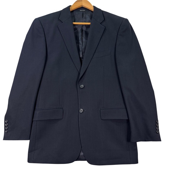 Joseph & Feiss Men's 38S Navy Wool Suit Jacket Blazer Pants 32x30 Casual Preppy